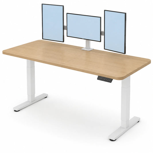 bureau-electrique-reglable-en-hauteur-avec-plateau-erable-160x60cm-dumsgo4500ha